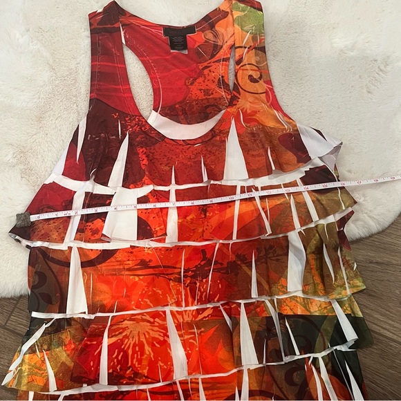 Colorful Ruffle Dress Size L - Picture 3 of 4